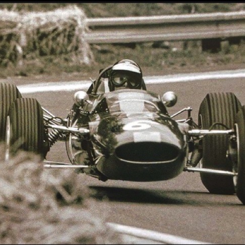 Circuit de Rouen les Essarts 1965 avec la Lotus 35 pour une 3ème place